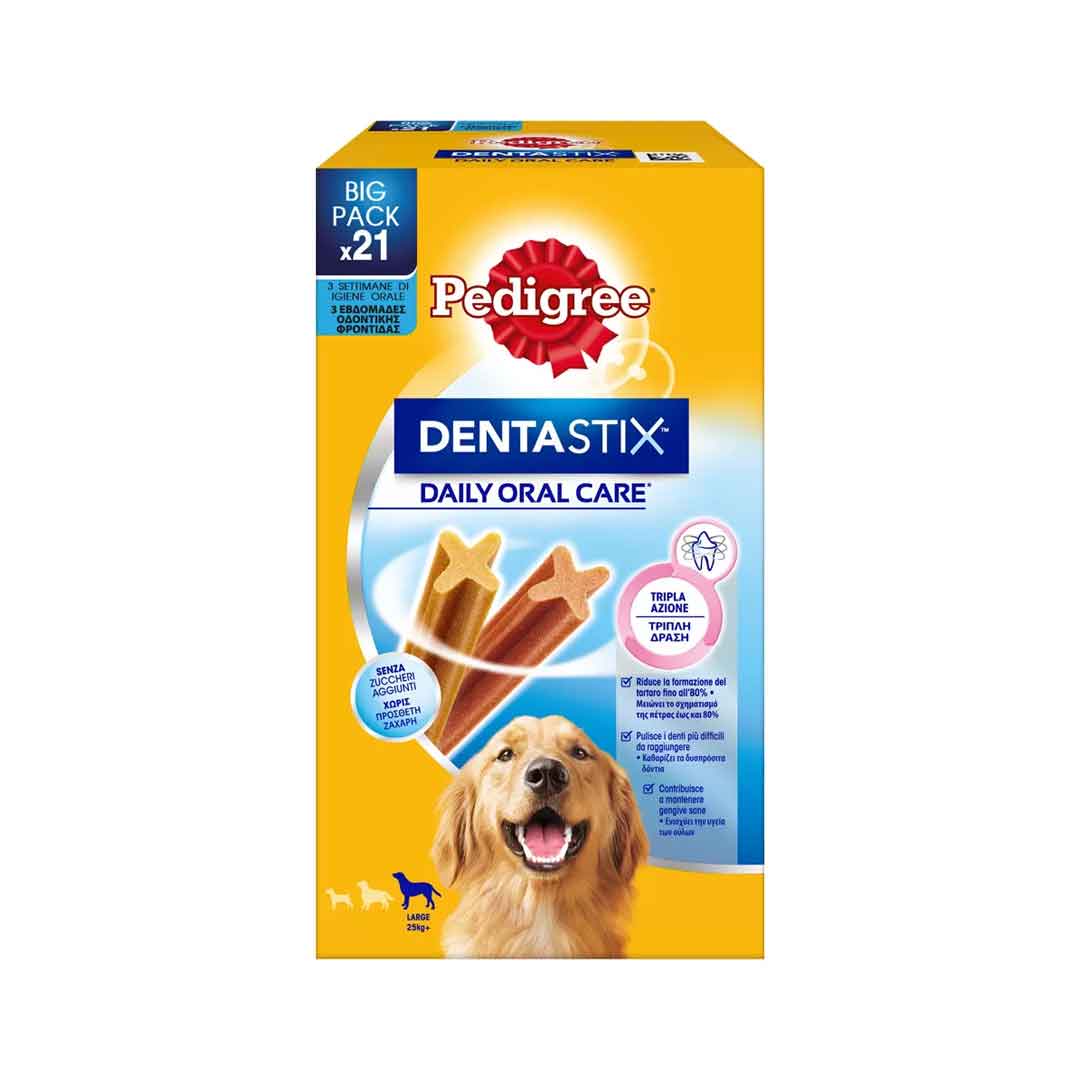 Pedigree Dentastix Οδοντικό Stick Σκύλου για Μεγαλόσωμες Φυλές 21τμχ -1€