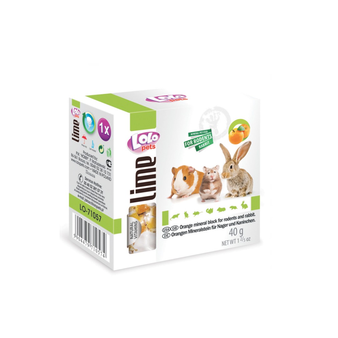 Lolo Pets Πέτρα Τρωκτικών με Πορτοκάλι 40gr