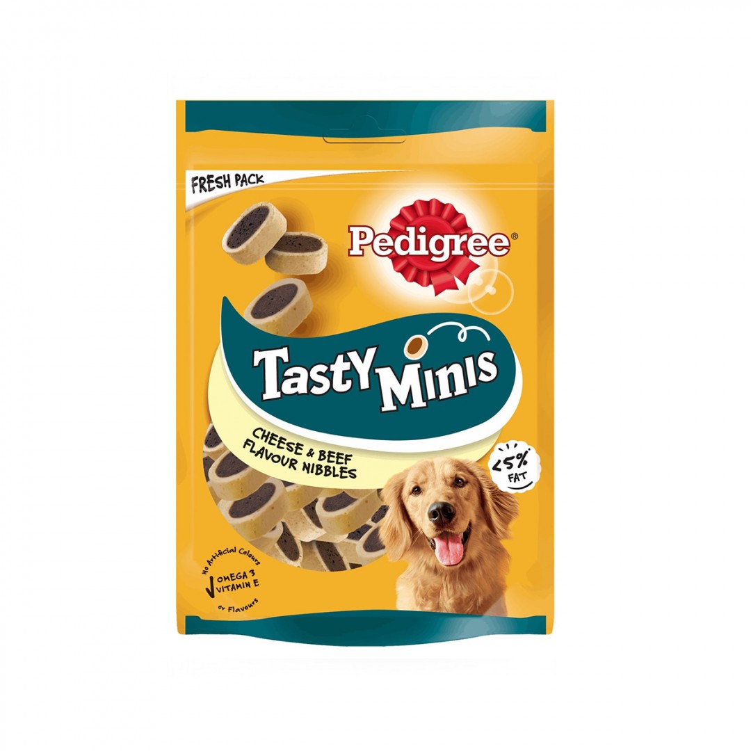 Pedigree Tasty λιχουδιά σκύλου σε μπουκίτσες με τυρί & μοσχάρι 140gr