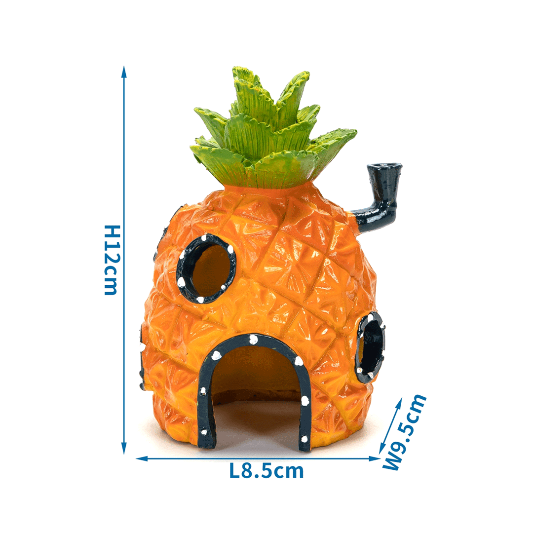 Nobleza Διακοσμητικό σπιτάκι ανανά για ενυδρείο 8,5x9.5x12 cm.