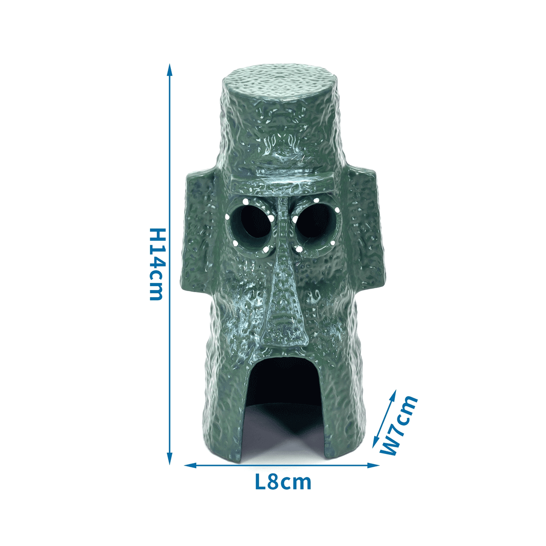 Nobleza Διακοσμητικό Άγαλμα- σπιτάκι για ενυδρείο 8x14cm.