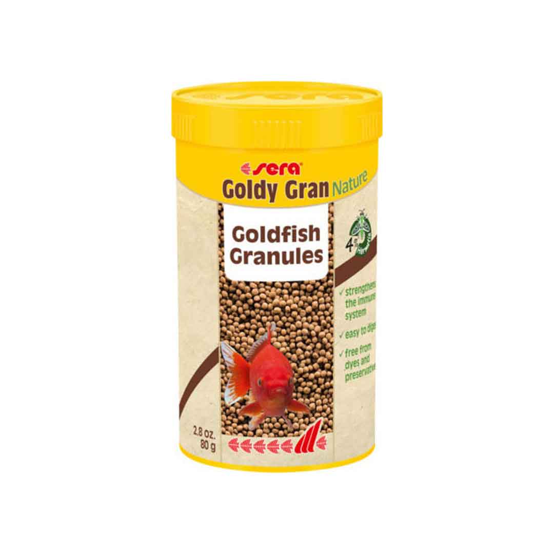 Sera Goldy Gran Nature Τροφή για Χρυσόψαρα σε Κόκκους με Σπιρουλίνα 250ml