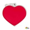 My Family Basic Handmade Ταυτότητα Σκύλου Καρδιά σε Κόκκινο Χρώμα Small