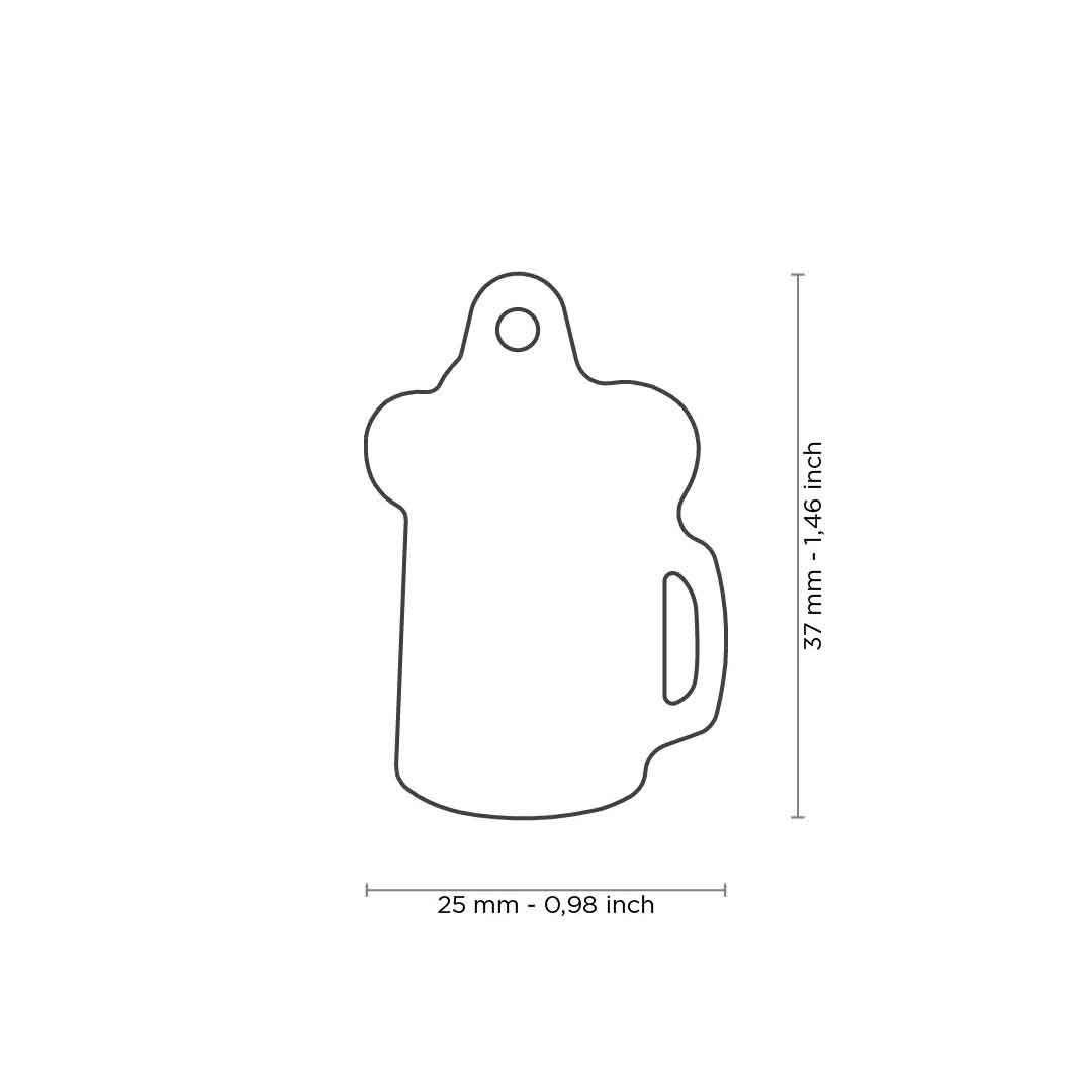 My Family Friends Ταυτότητα Σκύλου Μπύρα σε λευκό/κίτρινο χρώμα