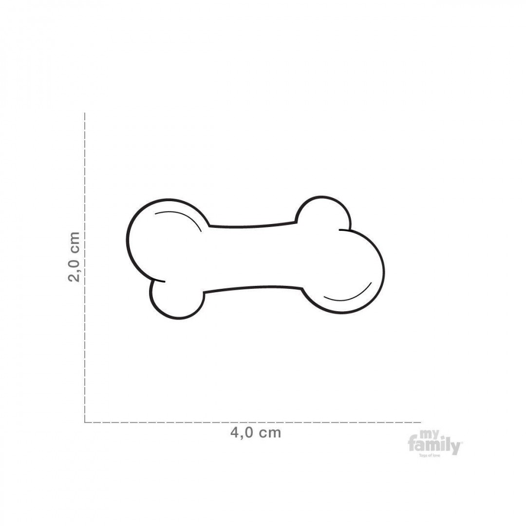 My Family Ταυτότητα Chic Κόκκαλο Μαύρο Large