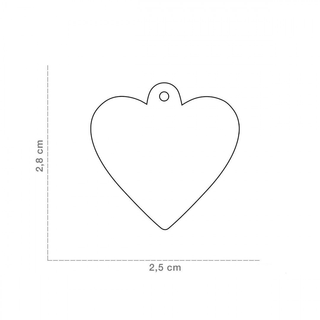 My Family Basic Ταυτότητα Σκύλου Καρδιά σε Μπλε Χρώμα - small