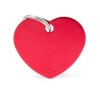 My Family Basic Ταυτότητα Σκύλου Καρδιά σε Κόκκινο Χρώμα - Large  
