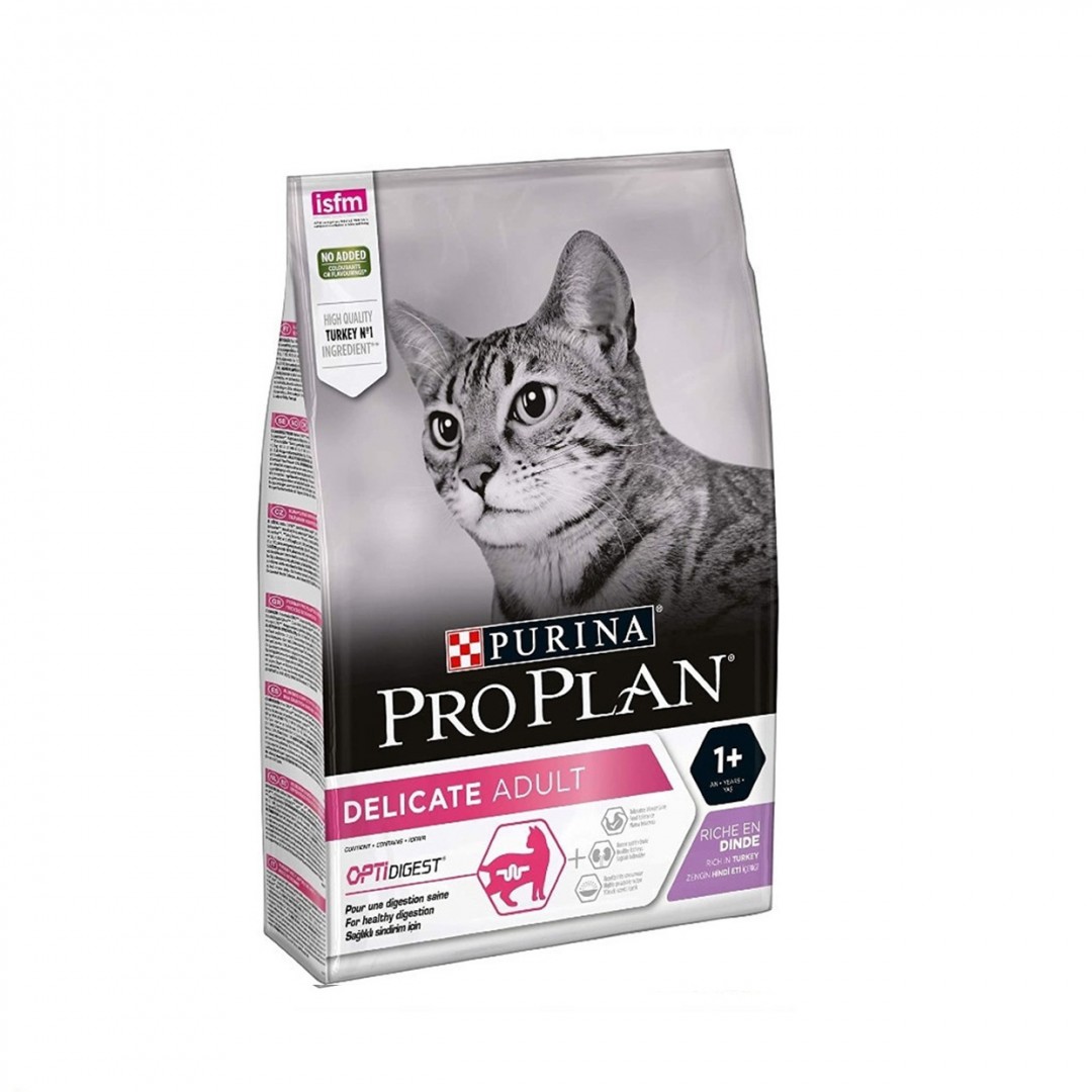 Purina Pro Plan Optidigest Delicate Adult Ξηρά Τροφή για Ενήλικες Γάτες με Ευαίσθητο Γαστρεντερικό με Γαλοπούλα 1.5kg