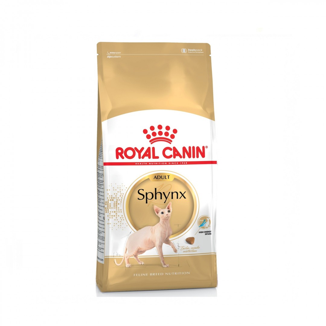 Royal Canin Sphynx Adult Ξηρά Τροφή για Ενήλικες Γάτες με Καλαμπόκι / Πουλερικά / Ρύζι 2kg
