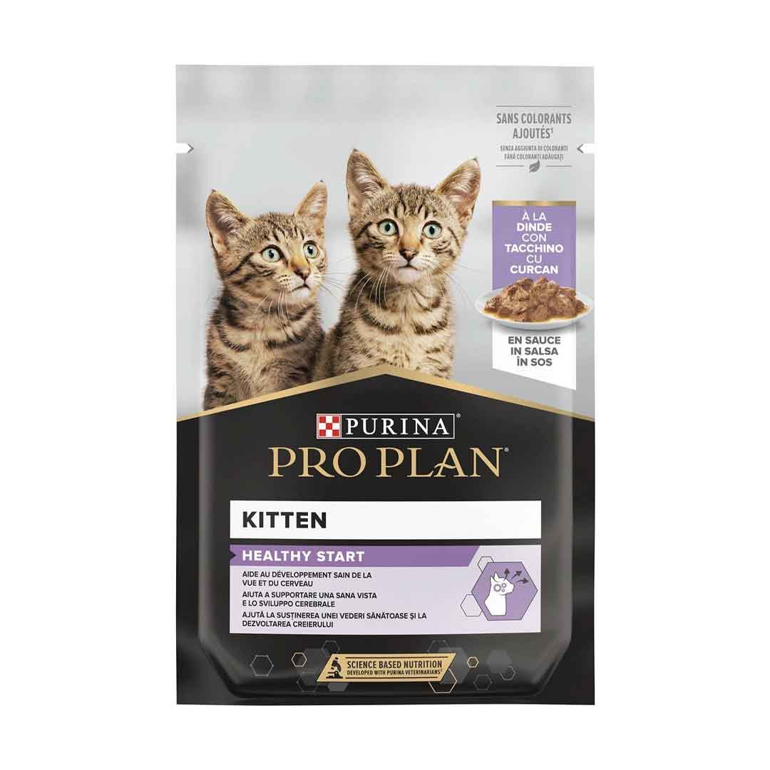 Purina Pro Plan Kitten Healthy Start Γαλοπούλα σε Σάλτσα 85gr